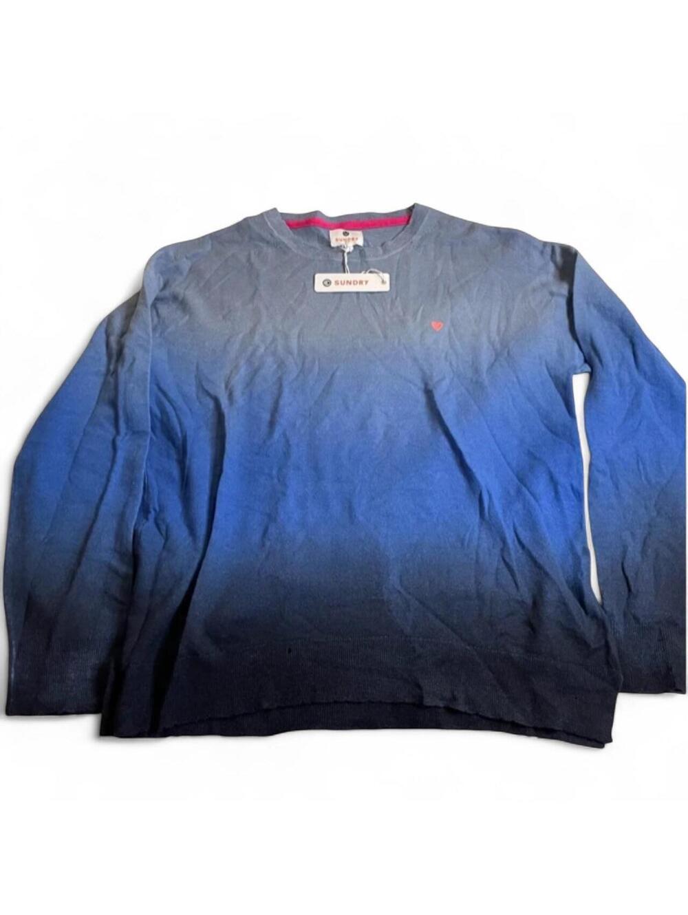 Sundry Women's Blue and Navy Jumper